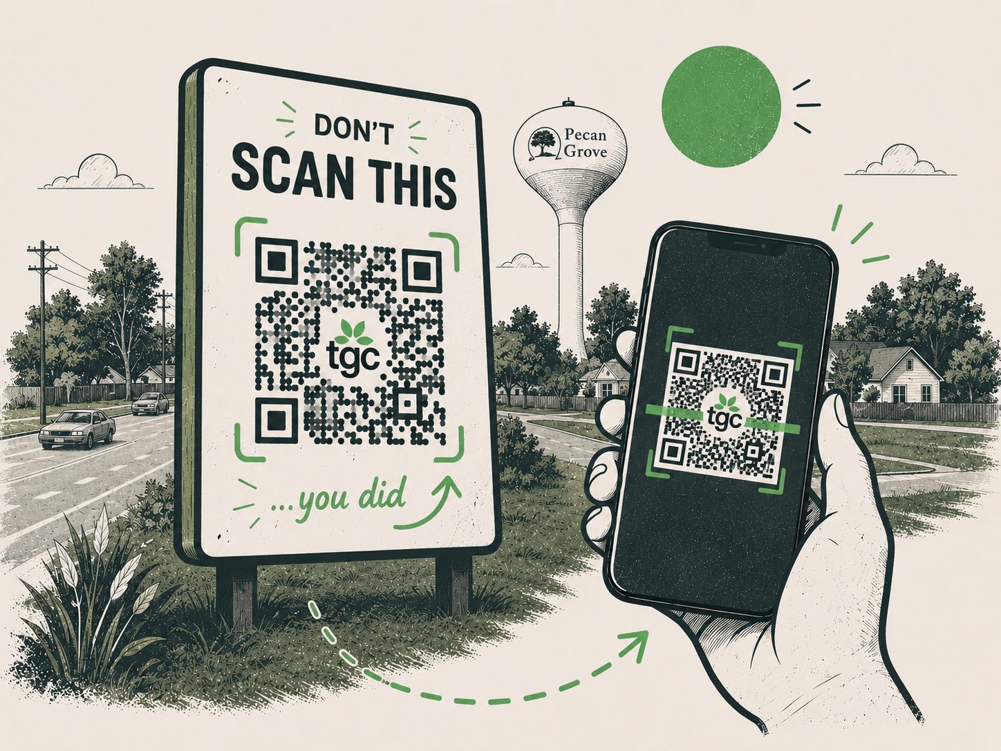 Don't scan this QR code graphic for The Grove Church